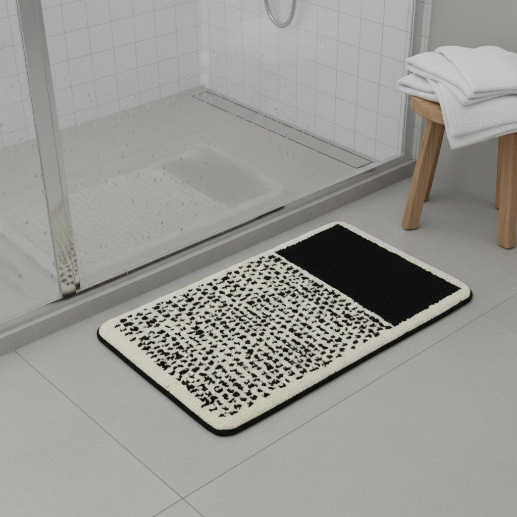 AbstractStep | Rutschfeste Badematte im Skandinavischen Stil