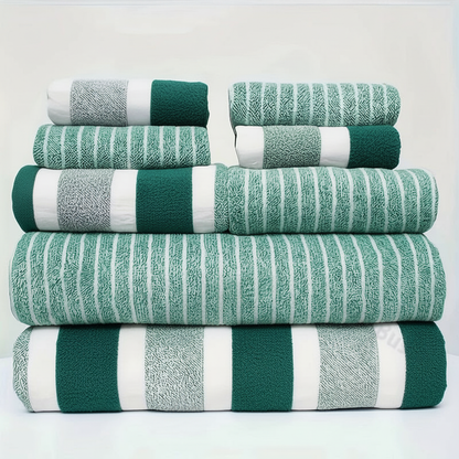 AquaPlush | 8-teiliges Badetuch-Set aus Korallenvlies