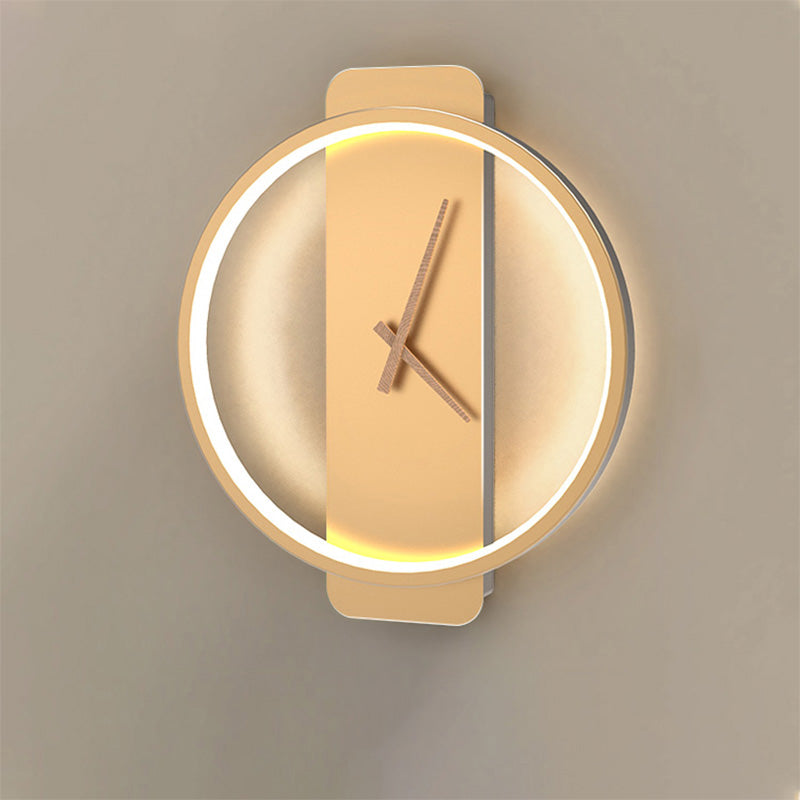 AuraTime | Moderne Minimalistische Wanduhr mit LED-Licht