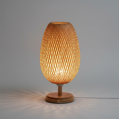 BambooLight | Vintage Tischlampe aus Bambus