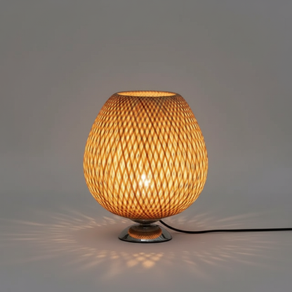 BambooLight | Vintage Tischlampe aus Bambus