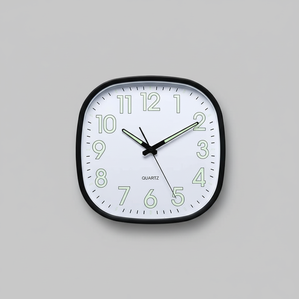 Einfache Quadratische Wanduhr | Moderne Wanddekoration