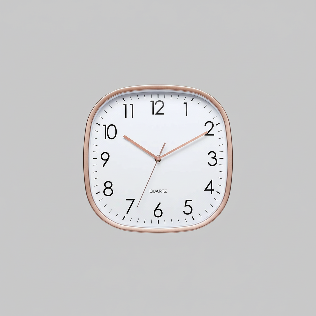 Einfache Quadratische Wanduhr | Moderne Wanddekoration