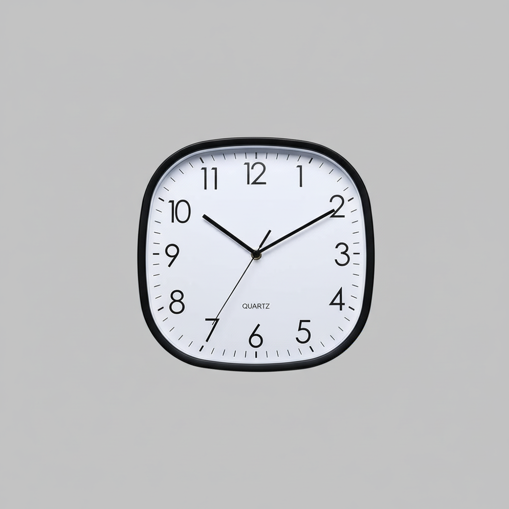 Einfache Quadratische Wanduhr | Moderne Wanddekoration