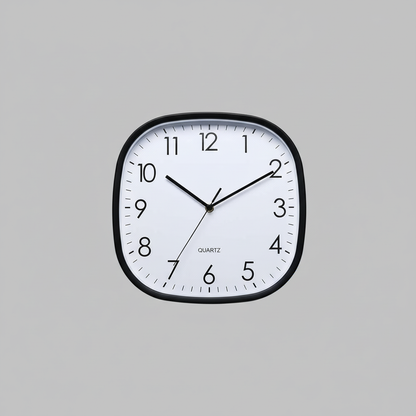Einfache Quadratische Wanduhr | Moderne Wanddekoration