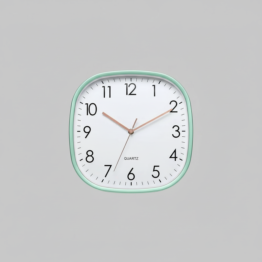Einfache Quadratische Wanduhr | Moderne Wanddekoration