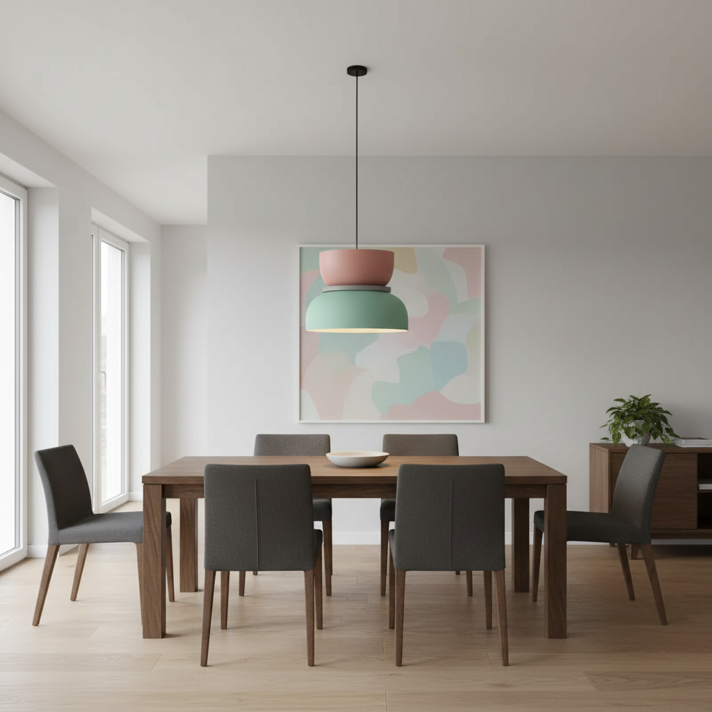 MeloGlow | Pendelleuchte für Esszimmer in Pastellfarben